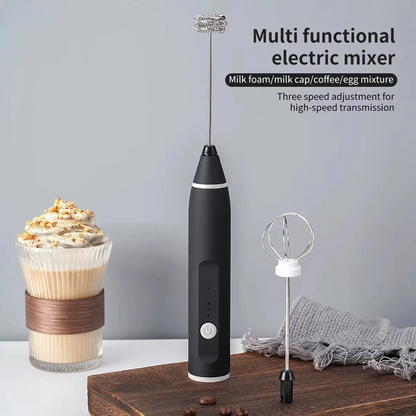 2-in-1 Rechargeable Coffee Beater & Milk Frother - [IMPORTED]